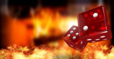 Live dealer table with multiple betting zones